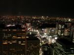 新宿駅と高島屋方面の夜景